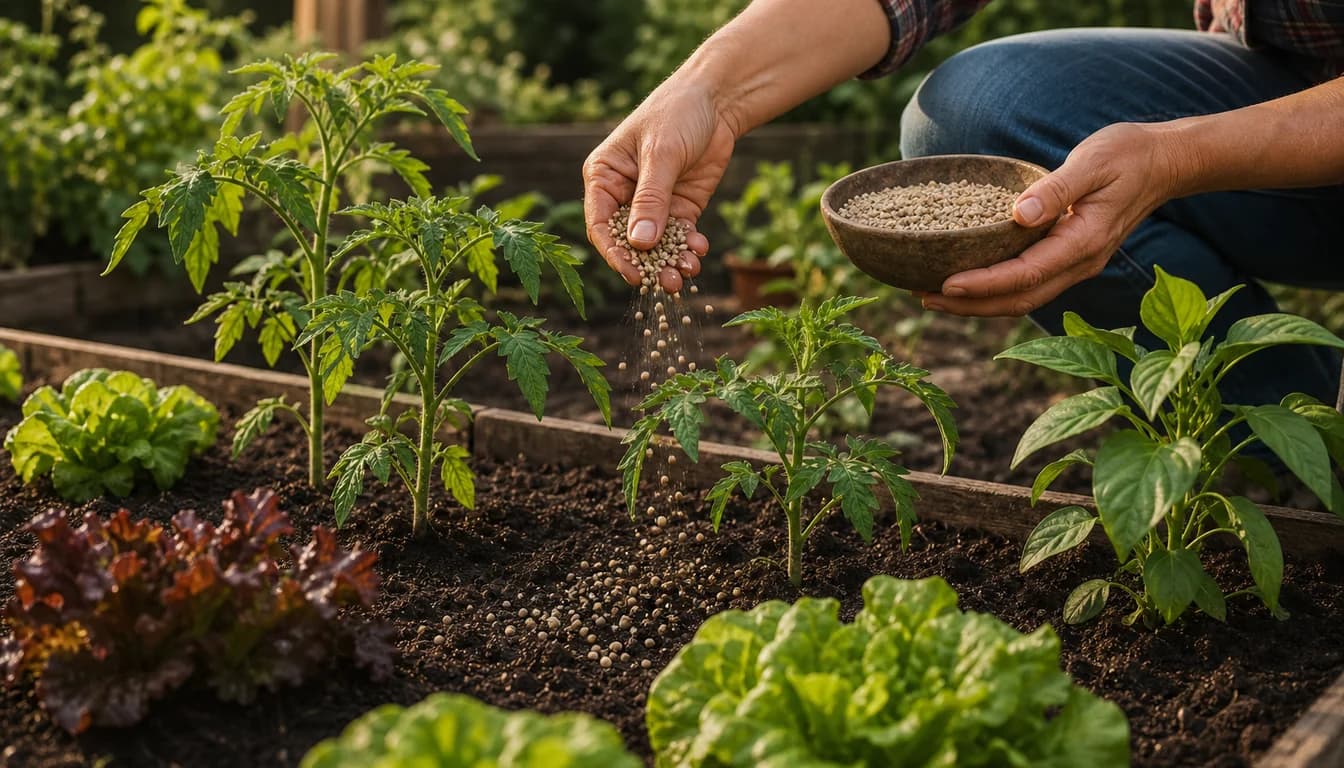 Vegetable Garden Fertilizer Chart by Crop and Season