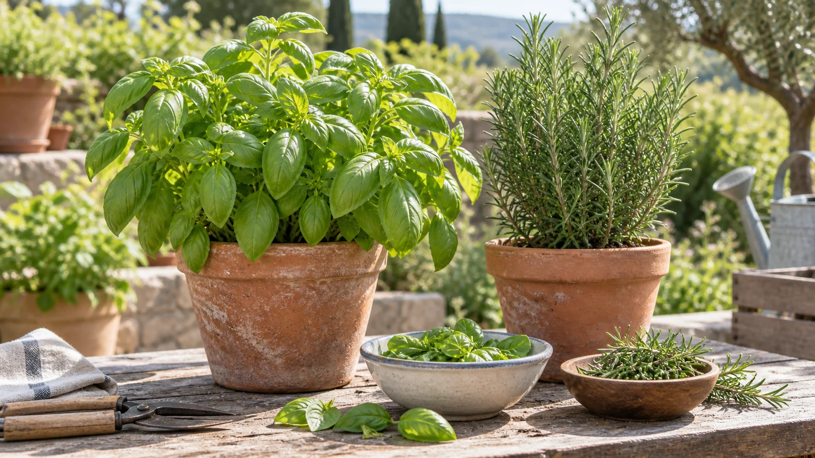 Basil vs Rosemary
