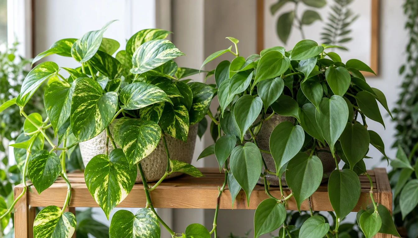 Pothos vs Philodendron (heartleaf)